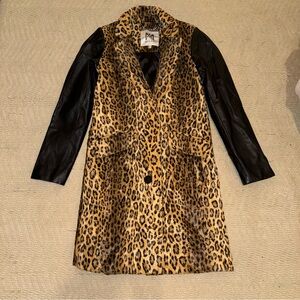 MILLY faux fur overcoat